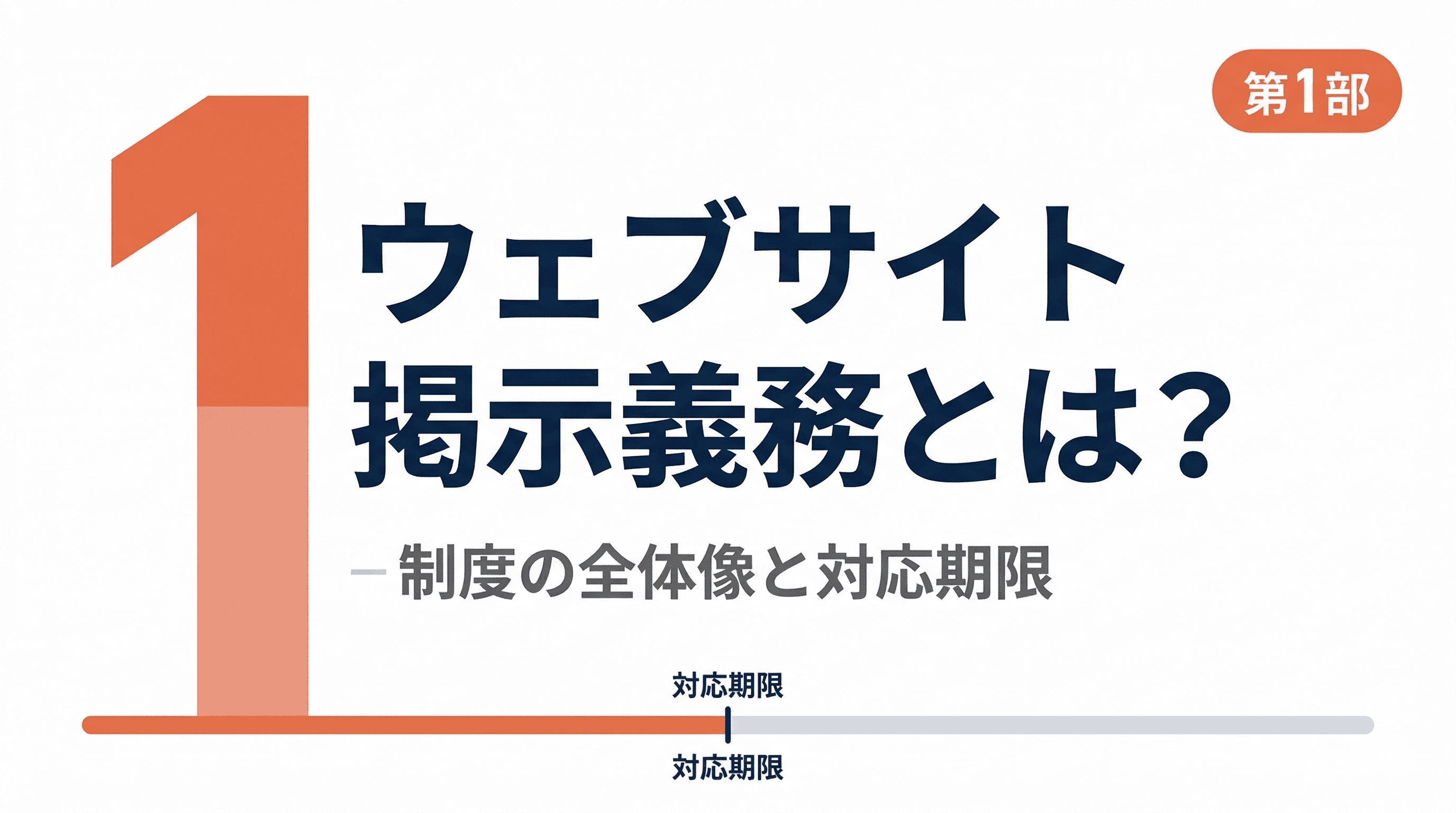 ウェブサイト掲示義務とは?制度の全体像と対応期限を解説【第1部】